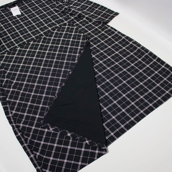 NWT $119 J. Jill Wearever Collection Faux Wrap Dress Black Plaid Women Size LP - Picture 7 of 15